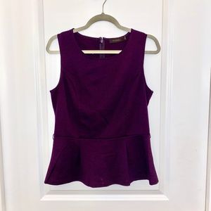 The Limited Sleeveless Peplum Blouse